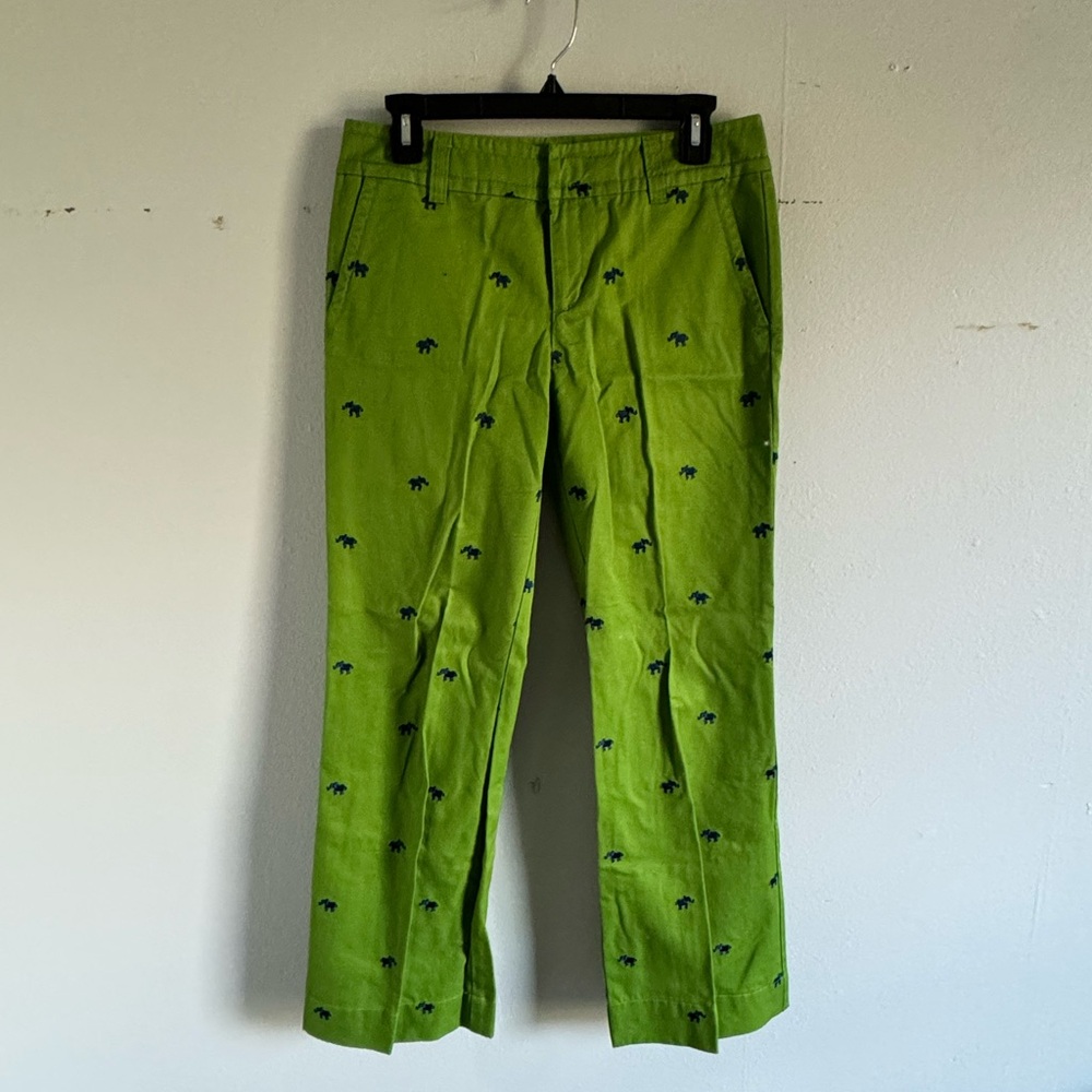 Lilly Pulitzer Green Embroidered Chinos - Picture 4 of 4